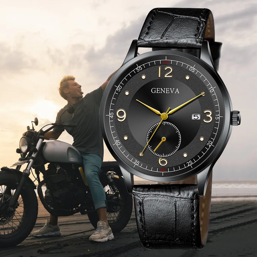 New Fashion Men Leather Strap Calendar Watches Luxury Brand Mens Military Sports Casual Quartz Watch For Men Relogio Masculino
New Fashion Men Leather Strap Calendar Watches Luxury Brand Mens Military Sports Casual Quartz Watch For Men Relogio Masculino