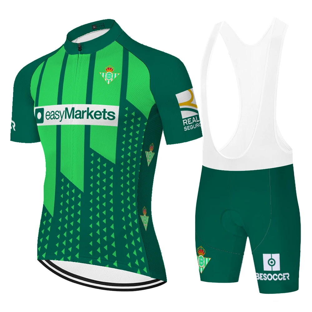 Фото TEAM Green Betis camisa ciclismo bike shorts suit sportswear 20D mens MTB Bicycle ropa hombre verano 2020 | Спорт и развлечения