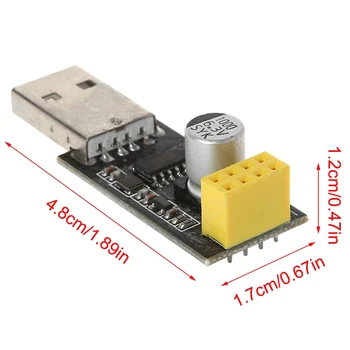 ESP-01 Programmer Adapter USB To ESP8266 Wireless Wifi Developent Board Module
ESP-01 Programmer Adapter USB To ESP8266 Wireless Wifi Developent Board Module