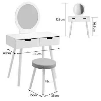 Modern dressing table solid wood dressing table drawer set jewelry storage box with mirror dressing table HWC
Modern dressing table solid wood dressing table drawer set jewelry storage box with mirror dressing table HWC