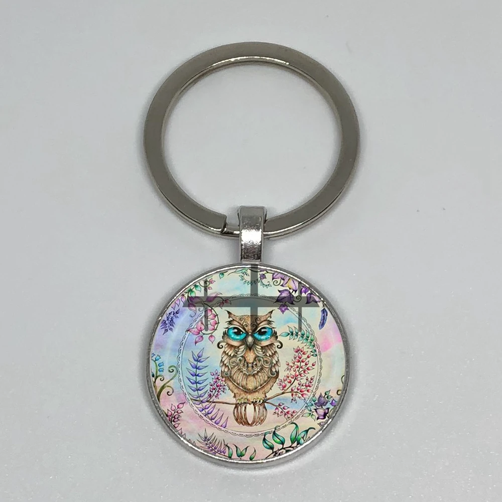 Fashion Jewelry Owl Keychain Owl Round Art Painting Print Glass Convex Keychain Jewelry Party Birthday Gift
Fashion Jewelry Owl Keychain Owl Round Art Painting Print Glass Convex Keychain Jewelry Party Birthday Gift