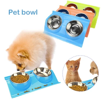W-typeStainless Double Food Water Bite-resistant Anti-choke Solid Pet Feeding Bowl Dog Puppy Non-toxic Cat Kitten Non Slip Dish
W-typeStainless Double Food Water Bite-resistant Anti-choke Solid Pet Feeding Bowl Dog Puppy Non-toxic Cat Kitten Non Slip Dish
