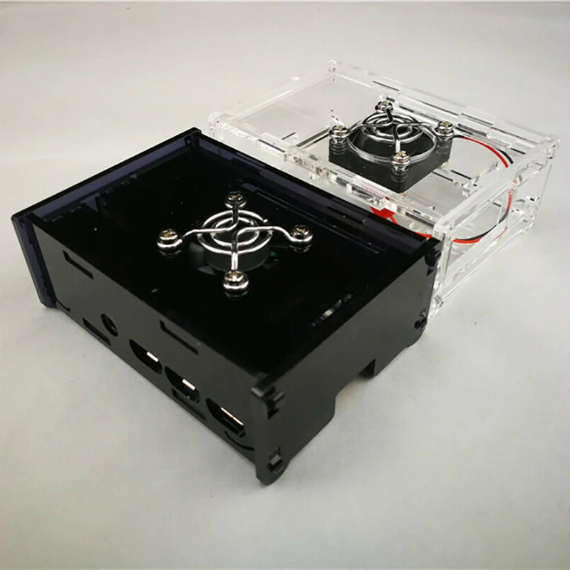 Enclosure Box Acrylic Case DC 5V 0. 2A With Cooling Fan Replacement Cover Practical
Enclosure Box Acrylic Case DC 5V 0. 2A With Cooling Fan Replacement Cover Practical
