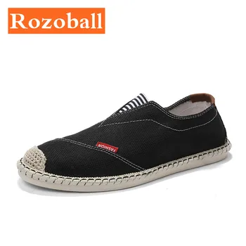 

Men Espadrilles Casual Flats Shoes Canvas Driving Loafers Light Slip-on Sneakers Cheap Fisherman Shoes Dropshipping Rozoball