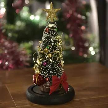 New Romantic Christmas Tree In Glass Dome With LED String Light Battery Operated Xmas Festive Indoor Room Ornaments
New Romantic Christmas Tree In Glass Dome With LED String Light Battery Operated Xmas Festive Indoor Room Ornaments