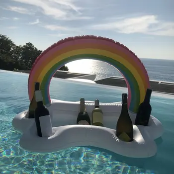 Summer Party Bucket Rainbow Cloud Cup Holder Inflatable Pool Float Beer Drinking Cooler Table Bar Tray Beach Swimming Ring
Summer Party Bucket Rainbow Cloud Cup Holder Inflatable Pool Float Beer Drinking Cooler Table Bar Tray Beach Swimming Ring