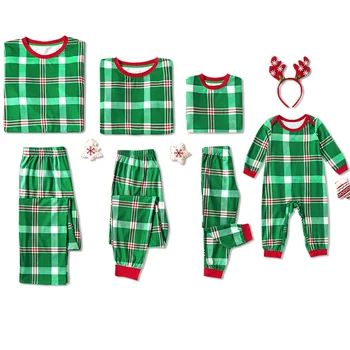 PatPat 2020 New Arrival Autumn and Winter Christmas Green Plaid Family Matching Pajamas Sets Family Look Sets
PatPat 2020 New Arrival Autumn and Winter Christmas Green Plaid Family Matching Pajamas Sets Family Look Sets