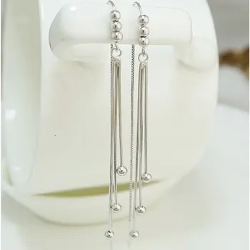 Ice River Genuine 925 Sterling Silver Thread Line Sweet Earring Women Charm Long Tassel Chain Earrings Dangle Trendy Jewelry
Ice River Genuine 925 Sterling Silver Thread Line Sweet Earring Women Charm Long Tassel Chain Earrings Dangle Trendy Jewelry