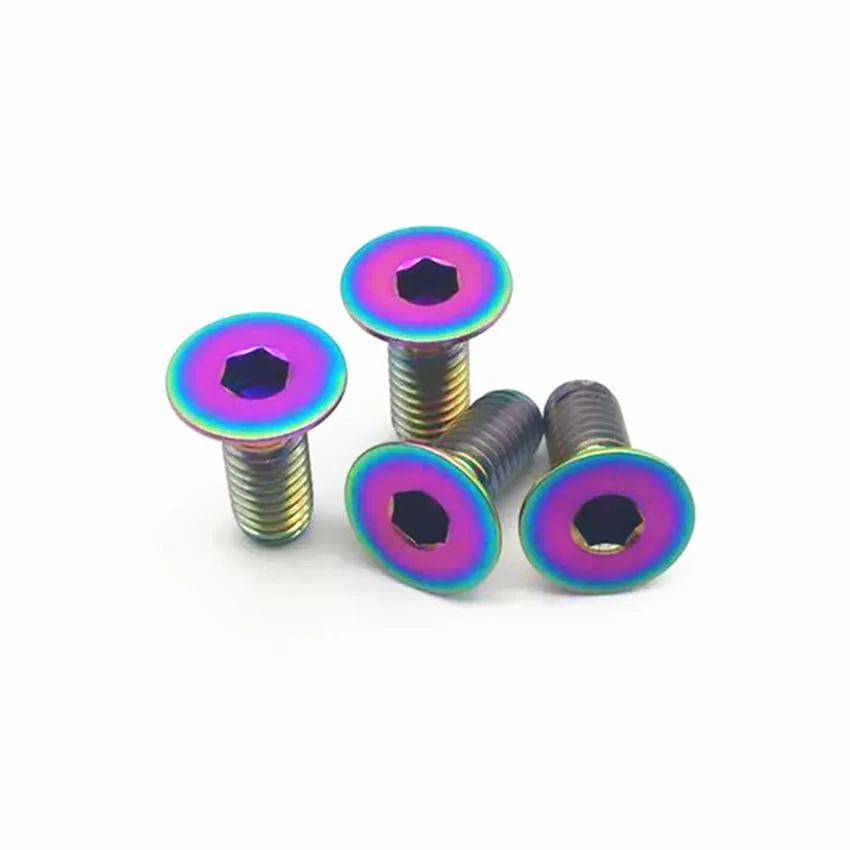 6pcs M3 M4 M5 M6 Titanium Bolts Flat Countersunk Hexagon Socket Allen Head Gold Color Multicolor Titanium Screws Fastener
6pcs M3 M4 M5 M6 Titanium Bolts Flat Countersunk Hexagon Socket Allen Head Gold Color Multicolor Titanium Screws Fastener