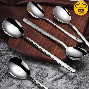 Stainless Steel Tableware Tea Spoon Ice Cream Dessert Spoon Picnic Dinnerware Kitchen Accessories Bar Tools Thicken Soup Spoons
Stainless Steel Tableware Tea Spoon Ice Cream Dessert Spoon Picnic Dinnerware Kitchen Accessories Bar Tools Thicken Soup Spoons