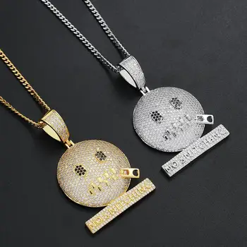 Hip Hop Iced Out AAA Cubic Zirconia Round Pendant Necklaces for Men Gold Chain No Snitching Expression Rapper Rock Necklace
Hip Hop Iced Out AAA Cubic Zirconia Round Pendant Necklaces for Men Gold Chain No Snitching Expression Rapper Rock Necklace