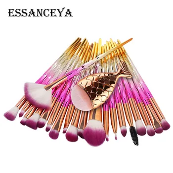 ESSANCEYA Hot 11/21pcs Mermaid Diamond Makeup Brush Set Fish Tail Foundation Blush Eye shadow Make Up Brush Blending Brushes Kit
ESSANCEYA Hot 11/21pcs Mermaid Diamond Makeup Brush Set Fish Tail Foundation Blush Eye shadow Make Up Brush Blending Brushes Kit