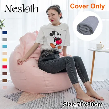 Nesloth Lazy BeanBag Sofas Cover+Inner Liner Chairs without Filler Lounger Seat Bean Bag Pouf Puff Couch Tatami Living Room
Nesloth Lazy BeanBag Sofas Cover+Inner Liner Chairs without Filler Lounger Seat Bean Bag Pouf Puff Couch Tatami Living Room
