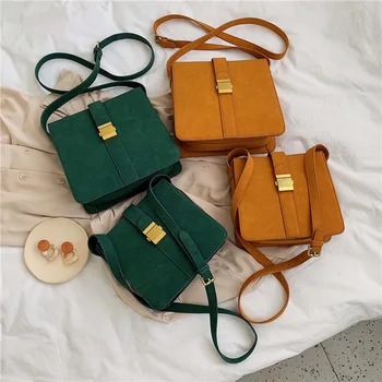 Frosted Pu Leather Bag Women's Bag New 2019 Tide Wild Texture Messenger Small Square Bag Foreign Style Fashion Shoulder Bag 
Frosted Pu Leather Bag Women's Bag New 2019 Tide Wild Texture Messenger Small Square Bag Foreign Style Fashion Shoulder Bag