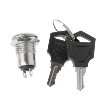 12mm Stainless Steel Electronic Key Switch ON OFF Lock Switch Phone Lock Security Power Switch 12*21mm S1203 2PIN 2 Keys
12mm Stainless Steel Electronic Key Switch ON OFF Lock Switch Phone Lock Security Power Switch 12*21mm S1203 2PIN 2 Keys