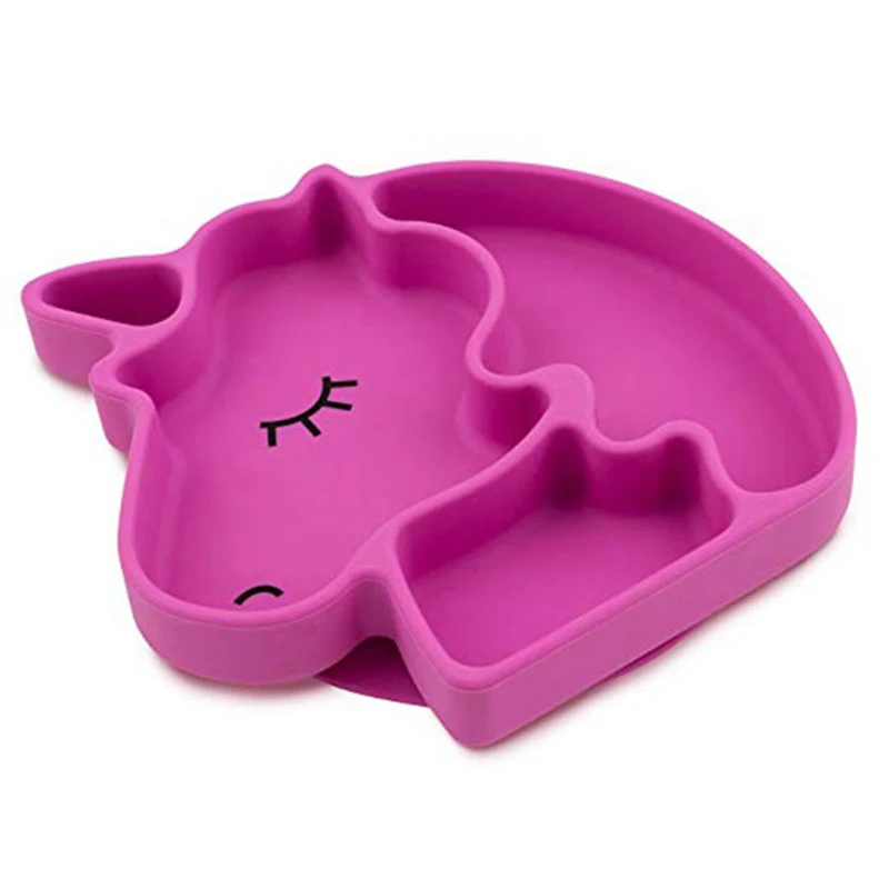 Infant silicone unicorn plate dish with suction plate non slip divided plate food feeding container placemat suction bowl baby
Infant silicone unicorn plate dish with suction plate non slip divided plate food feeding container placemat suction bowl baby