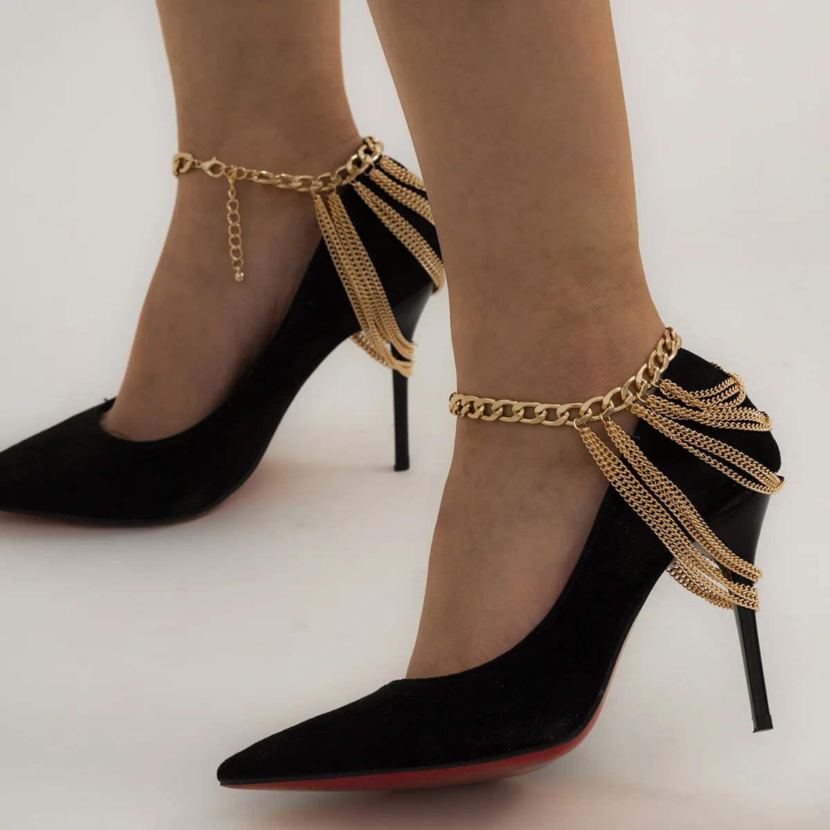 Фото Новые модные золотые цепочки ножные браслеты для женщин и девушек богемный