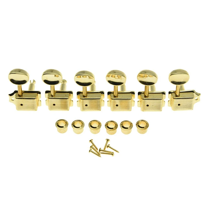 6R Vintage Style Electric Guitar String Tuning Pegs Tuners Machine Heads for Stratocaster Strat for Telecaster Gold
6R Vintage Style Electric Guitar String Tuning Pegs Tuners Machine Heads for Stratocaster Strat for Telecaster Gold