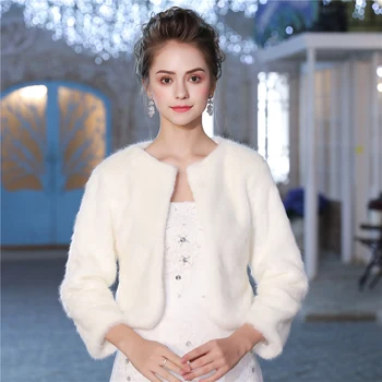 Women White Faux Fur Wedding Shrugs Bridal Bolero Three Quarter Sleeve Jacket Warm Winter Cover Up Accessories Handmade
Women White Faux Fur Wedding Shrugs Bridal Bolero Three Quarter Sleeve Jacket Warm Winter Cover Up Accessories Handmade