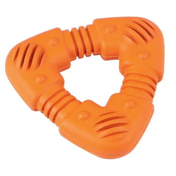 Molar Toy Dog Chewing Toys Soft Rubber Triangle Circle Educational Cleaning Wear-resistant Plaything for Home Pet Supplies (Oran 
Molar Toy Dog Chewing Toys Soft Rubber Triangle Circle Educational Cleaning Wear-resistant Plaything for Home Pet Supplies (Oran