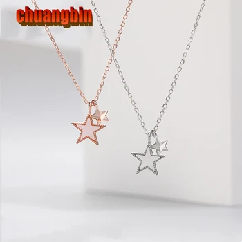 100% Genuine S925 Sterling Silver Five-pointed Star Necklace Female Fashion OL Korean Star Necklace Clavicle Chain 
100% Genuine S925 Sterling Silver Five-pointed Star Necklace Female Fashion OL Korean Star Necklace Clavicle Chain