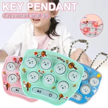 Mini Fidget Toy Whack A Mole Keychain Electronic Handheld Game LED Sound Effect Portable Stress Relief Gift For Kids Adults
Mini Fidget Toy Whack A Mole Keychain Electronic Handheld Game LED Sound Effect Portable Stress Relief Gift For Kids Adults