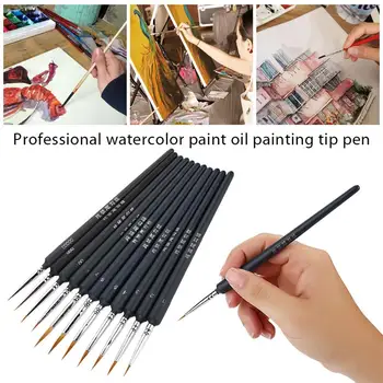 9pcs Wolves Hairs Wooden Handle Painting Brush Art Brushes Technical Pen Watercolour Paint Color Cartoon Children Scriptliner
9pcs Wolves Hairs Wooden Handle Painting Brush Art Brushes Technical Pen Watercolour Paint Color Cartoon Children Scriptliner