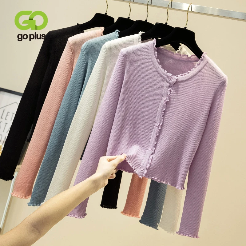 GOPLUS Knitted Cardigan For Woman Round Neck Long Sleeve Short Tops Cardigans Mujer Womans Clothes Pull Femme Nouveaute 2020
GOPLUS Knitted Cardigan For Woman Round Neck Long Sleeve Short Tops Cardigans Mujer Womans Clothes Pull Femme Nouveaute 2020