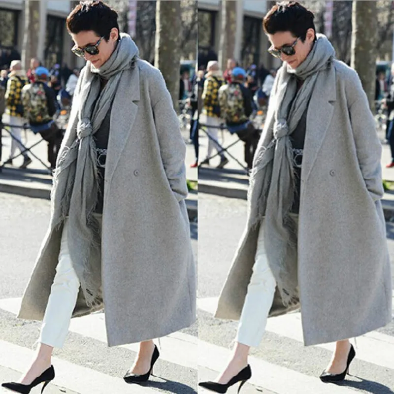 Woolen coat 2019 autumn and winter new British wind thick loose long woolen coat wool coat
Woolen coat 2019 autumn and winter new British wind thick loose long woolen coat wool coat