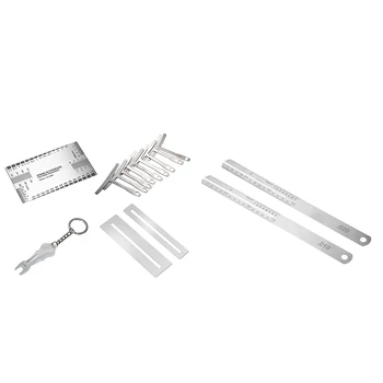 13 Pcs Guitar Bass Tools Set Pin Puller Double Sided Gauge Ruler 9 X Gauges & 2 Pcs Guitar Fret Puller Fretboard Fingerboard Rep
13 Pcs Guitar Bass Tools Set Pin Puller Double Sided Gauge Ruler 9 X Gauges & 2 Pcs Guitar Fret Puller Fretboard Fingerboard Rep
