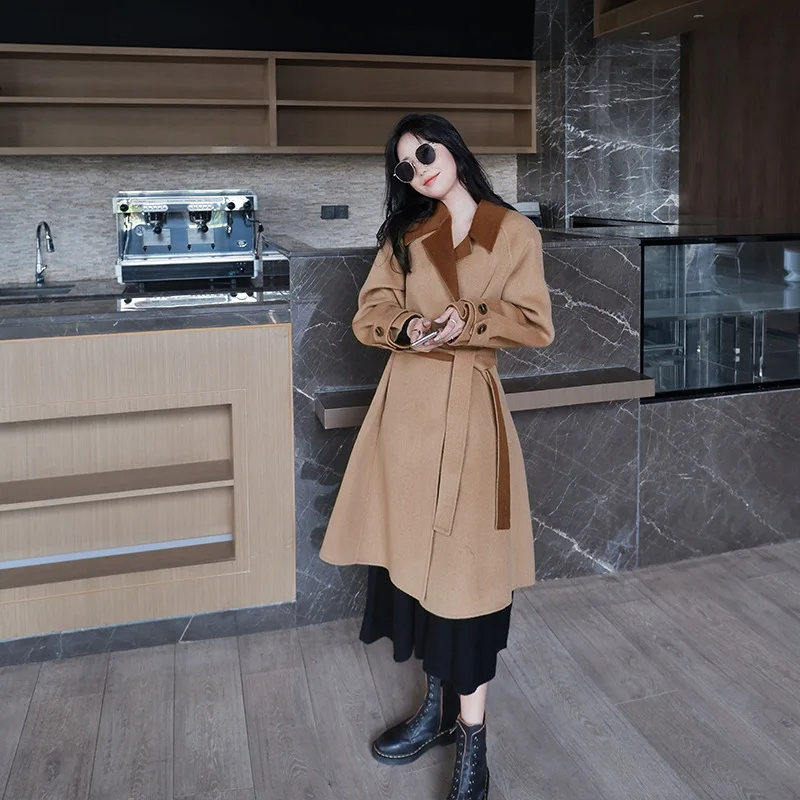 "Listen to Dew" 20 Autumn and Winter High-End Customizable Funky Double-Sided Double Color Double-faced Woolen Goods Wool Duffle
"Listen to Dew" 20 Autumn and Winter High-End Customizable Funky Double-Sided Double Color Double-faced Woolen Goods Wool Duffle