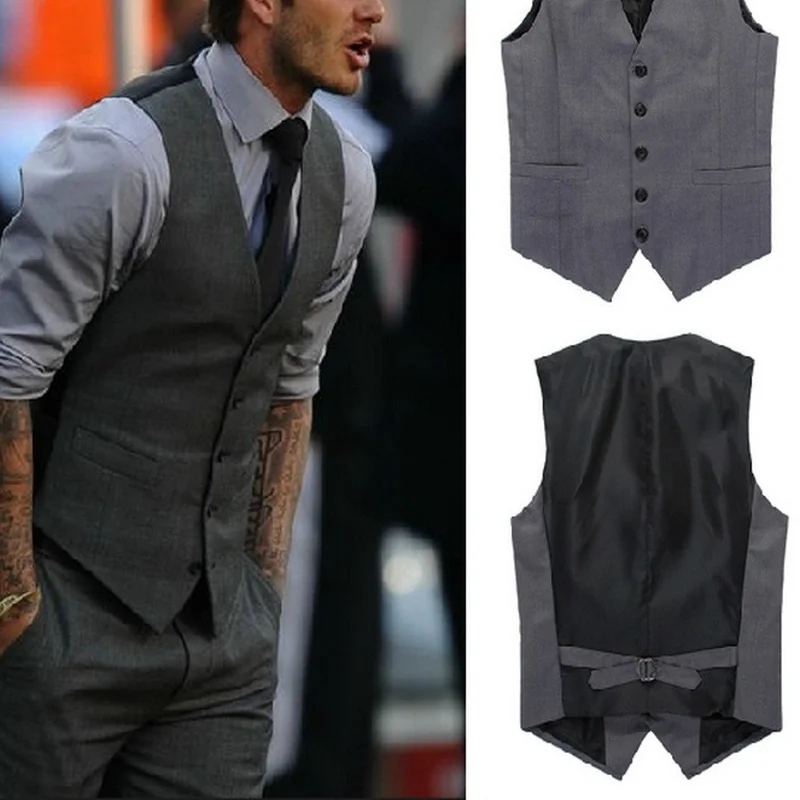 Lugentolo Men Vest Korean Style Casual Spring and Summer Suit Vest V-Neck Slim Single-breasted Stitching Colored Pockets
Lugentolo Men Vest Korean Style Casual Spring and Summer Suit Vest V-Neck Slim Single-breasted Stitching Colored Pockets
