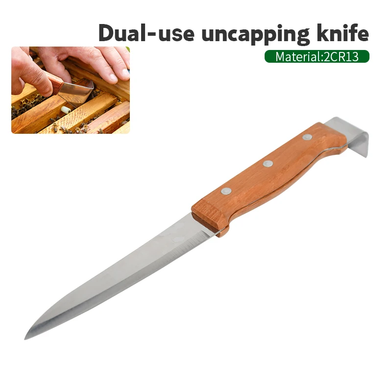 Brand Stainless steel and Wood Dual-use Uncapping Knife Beekeeping Tool Suitable for Beekeeping Tool Honey Honeycomb Scraper
Brand Stainless steel and Wood Dual-use Uncapping Knife Beekeeping Tool Suitable for Beekeeping Tool Honey Honeycomb Scraper
