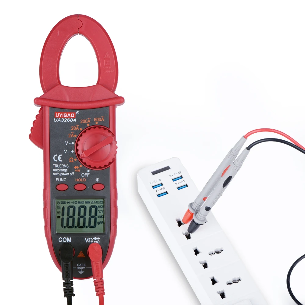 High Precision Digital Clamp Multimeter Resistance Ohm Transistor Testers NCV AC/DC Current Voltmeter Clamp Multimeter
High Precision Digital Clamp Multimeter Resistance Ohm Transistor Testers NCV AC/DC Current Voltmeter Clamp Multimeter