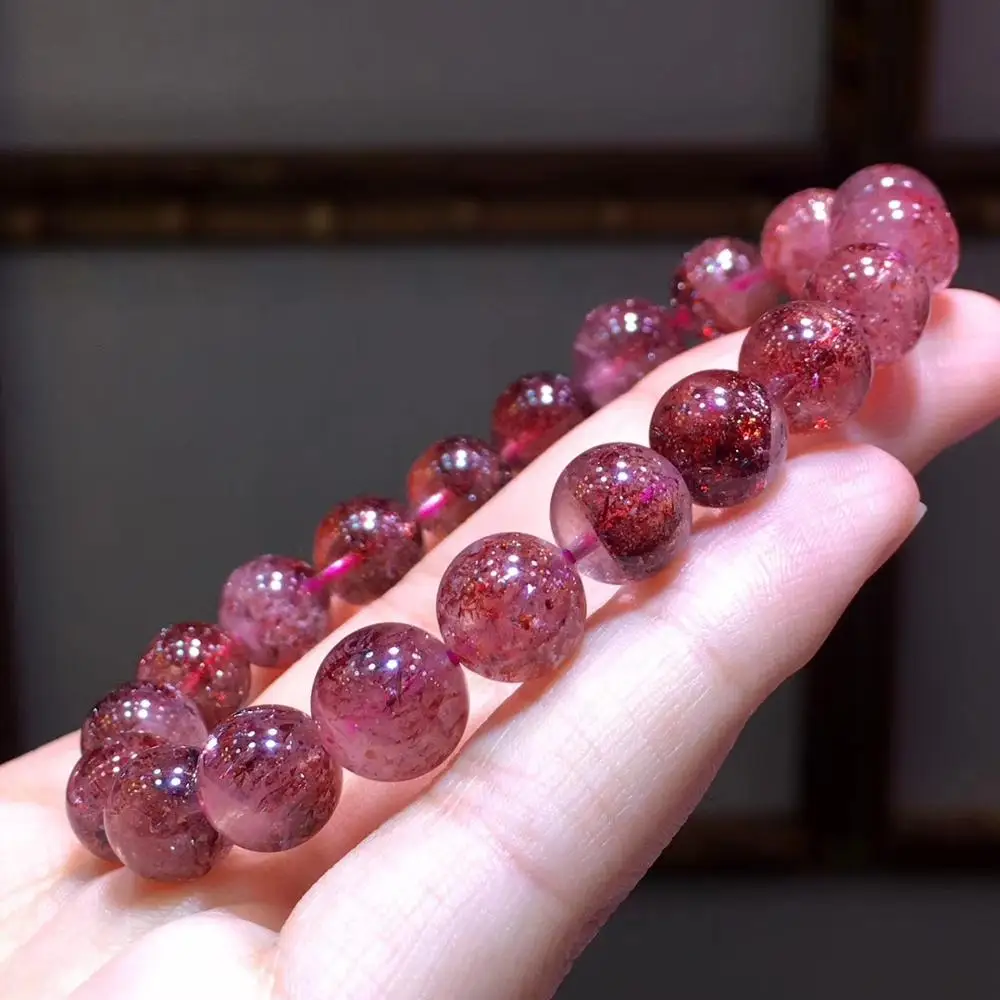 Genuine Natural Lepidocrocite Quartz Crystal Bracelet 9mm Woman Red Super 7 Round Beads Gemstone Jewelry AAAAA Certificate
Genuine Natural Lepidocrocite Quartz Crystal Bracelet 9mm Woman Red Super 7 Round Beads Gemstone Jewelry AAAAA Certificate