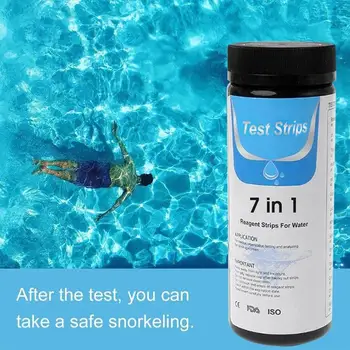 Multifunction 7 in 1 Aquarium Fish Tank Water Strips Papers for Testing PH Level Total Alkali Nitrite Residual Chlorine Hardness
Multifunction 7 in 1 Aquarium Fish Tank Water Strips Papers for Testing PH Level Total Alkali Nitrite Residual Chlorine Hardness