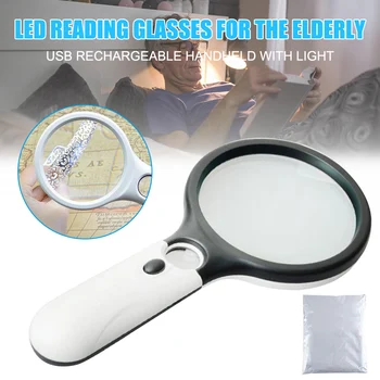 Spot Magnifier 2 LED Light 5X 12X Handheld Magnifier Reading Magnifying Glass Lens Jewelry Loupe VJ-Drop
Spot Magnifier 2 LED Light 5X 12X Handheld Magnifier Reading Magnifying Glass Lens Jewelry Loupe VJ-Drop