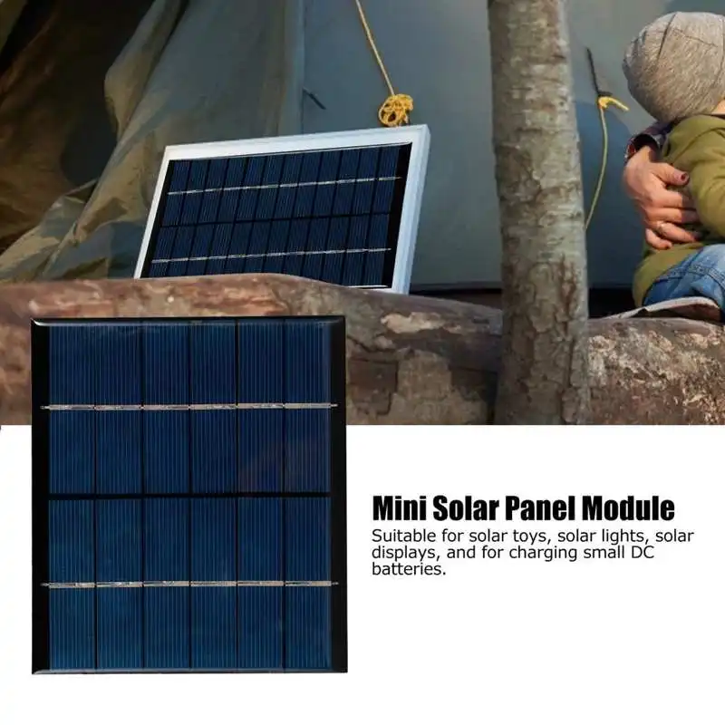 2.5W 6V Mini Polysilicon Solar Panel DIY Small Solar Cell Board Module for Solar Toys Lamps
2.5W 6V Mini Polysilicon Solar Panel DIY Small Solar Cell Board Module for Solar Toys Lamps