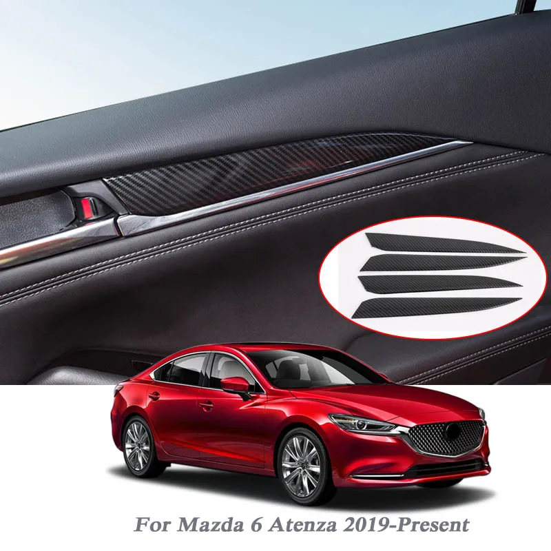 For Mazda 6 Atenza 2019-Present Car Styling Internal Door Handle Frame Sequins Interior Decoration Sticker Auto Accessory | Автомобили и