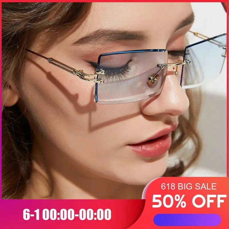 Frameless trimmed sunglass woman 2020 square crystal multicolor gradient sunshade luxury sunglasses personalized fashion classic
Frameless trimmed sunglass woman 2020 square crystal multicolor gradient sunshade luxury sunglasses personalized fashion classic