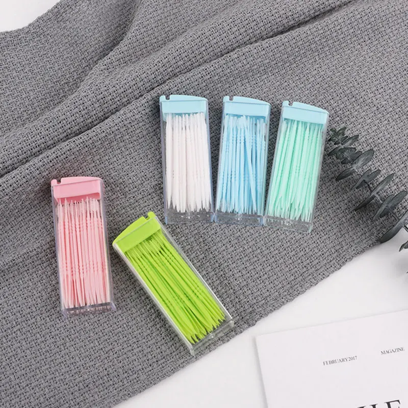 Travel Accessories Two-head Portable 50Pcs Disposable Eco-friendly Plastic Toothpicks Random Color Teeth Cleaning Tools
Travel Accessories Two-head Portable 50Pcs Disposable Eco-friendly Plastic Toothpicks Random Color Teeth Cleaning Tools