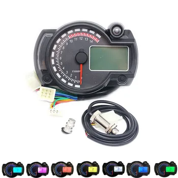 12V LCD Digital 15000 RPM Motorcycle Odometer Speedometer Tachometer Fuel Level Display Water Temperature Indicator
12V LCD Digital 15000 RPM Motorcycle Odometer Speedometer Tachometer Fuel Level Display Water Temperature Indicator