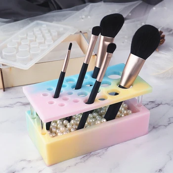 Epoxy Resin Mold Handmade Makeup Case Makeup Brush Insert Mold DIY Makeup Brush Non-contact Mirror Silicone Mold
Epoxy Resin Mold Handmade Makeup Case Makeup Brush Insert Mold DIY Makeup Brush Non-contact Mirror Silicone Mold