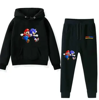 Cartoon Mario Sweatshirt Pants Printed Kids Hoodie Fashion Casual Children Cotton Hoodies Comfortable Sweatshirt Suit
Cartoon Mario Sweatshirt Pants Printed Kids Hoodie Fashion Casual Children Cotton Hoodies Comfortable Sweatshirt Suit