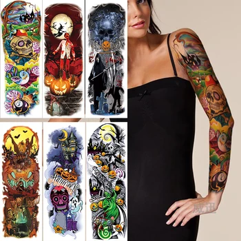 1 Sheet Full Cover Halloween Arm Tattoo Sticker Disposable 3D Fake Body Scary Injury Stickers Waterpoof Party Event Tattoo Tool
1 Sheet Full Cover Halloween Arm Tattoo Sticker Disposable 3D Fake Body Scary Injury Stickers Waterpoof Party Event Tattoo Tool