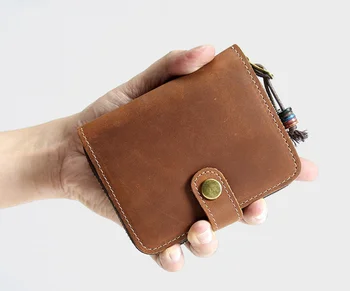 Handmade Retro Men Genuine Leather Wallet Short Cowhide Hasp Card Holder Wallets Mens Portable Leisure Coin Purse Carteira DF253
Handmade Retro Men Genuine Leather Wallet Short Cowhide Hasp Card Holder Wallets Mens Portable Leisure Coin Purse Carteira DF253