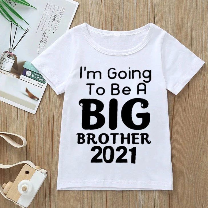 I'm Going to Be a Big Brother 2021 Summer Fashion Unisex Fashion T-shirt Children Boys Cute Short Sleeves Tees Baby Kids Tops
I'm Going to Be a Big Brother 2021 Summer Fashion Unisex Fashion T-shirt Children Boys Cute Short Sleeves Tees Baby Kids Tops