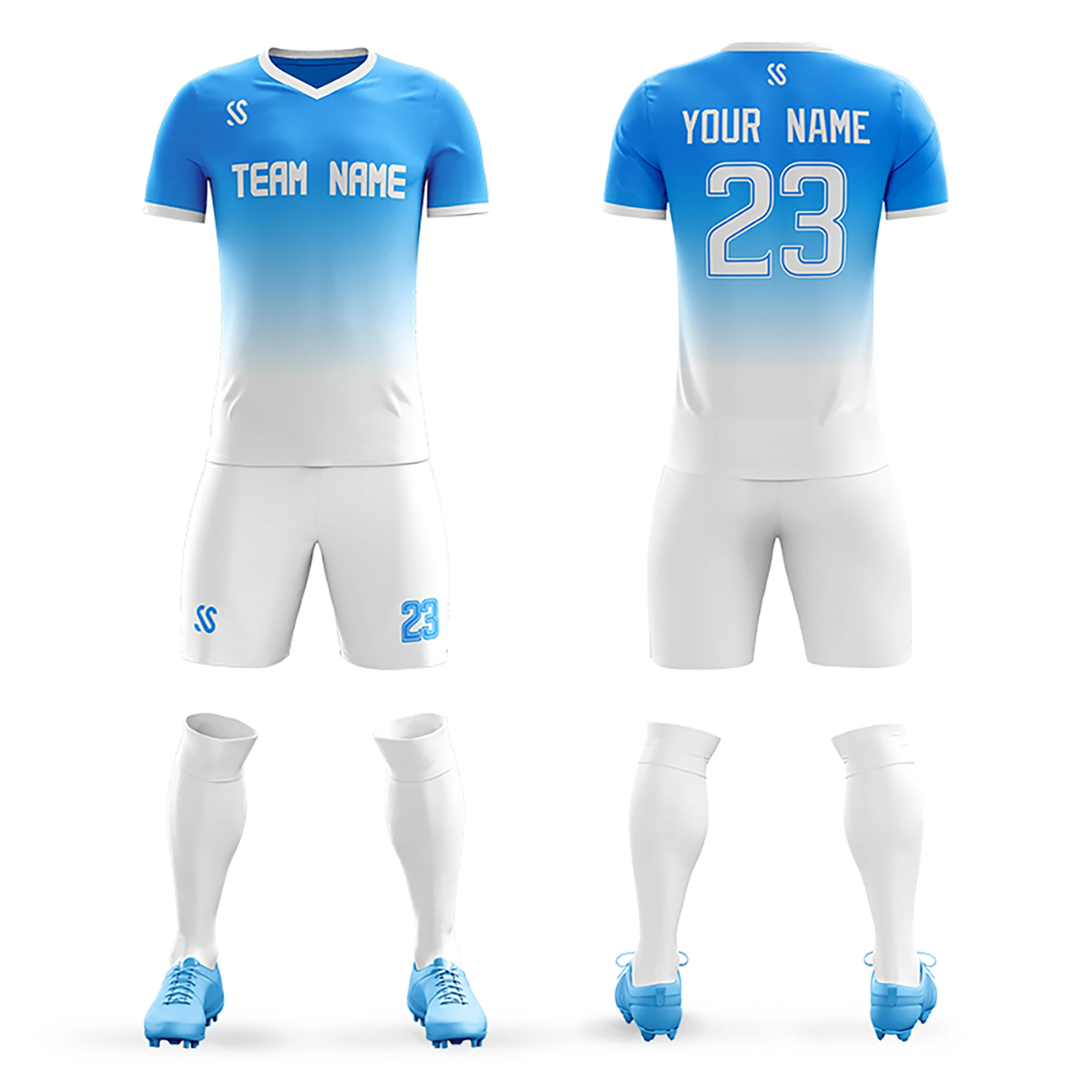 Custom Soccer Jersey Full Sublimation Design Print Team Name Number Outdoor Training Club Sport Shirts For Men/Children
Custom Soccer Jersey Full Sublimation Design Print Team Name Number Outdoor Training Club Sport Shirts For Men/Children