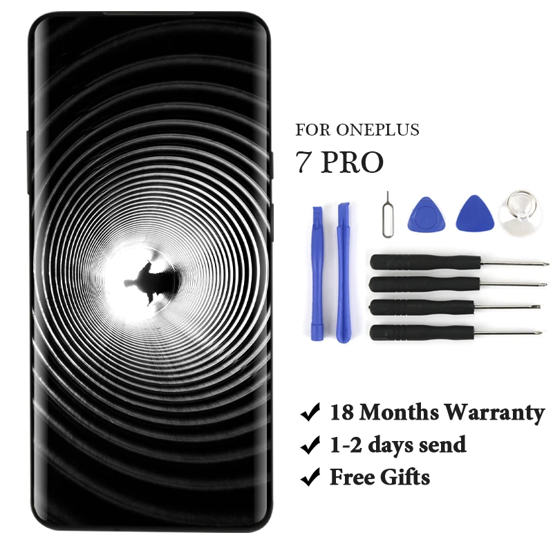 TIMEWAY OEM For OnePlus 7 Pro LCD Display 6.67" Touch Screen Panel Digitizer For One Plus New Replacement Parts OnePlus 7Pro LCD
TIMEWAY OEM For OnePlus 7 Pro LCD Display 6.67" Touch Screen Panel Digitizer For One Plus New Replacement Parts OnePlus 7Pro LCD
