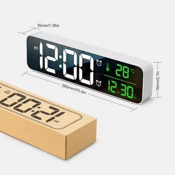 LED Digital Alarm Clocks With Snooze Temp Time Music Dual Clock Multifunction USB Charger Large Digit Display Brightness Dimmer
LED Digital Alarm Clocks With Snooze Temp Time Music Dual Clock Multifunction USB Charger Large Digit Display Brightness Dimmer